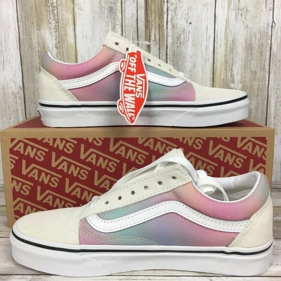 🍭Vans Old Skool Aura Shift Multi True White WMNS - Picture 3 of 12